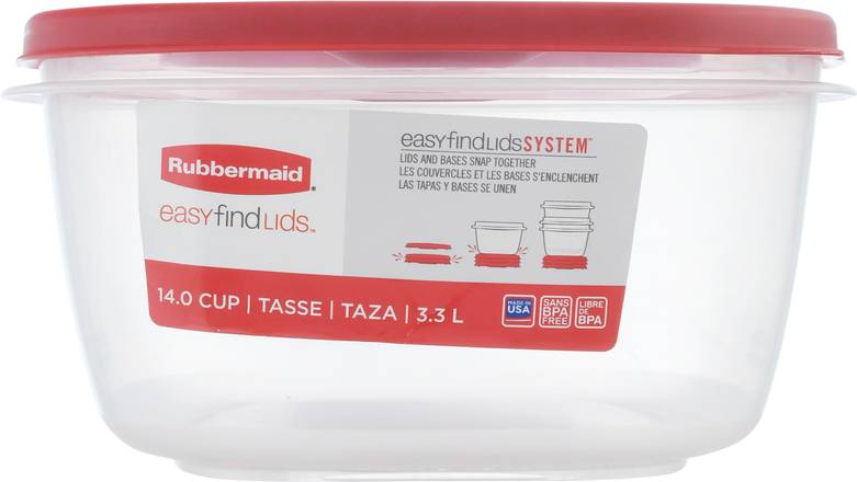 Rubbermaid Easy Find Lids System Food Storage Container