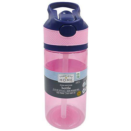 Complete Home Kids Push Button Water Bottle