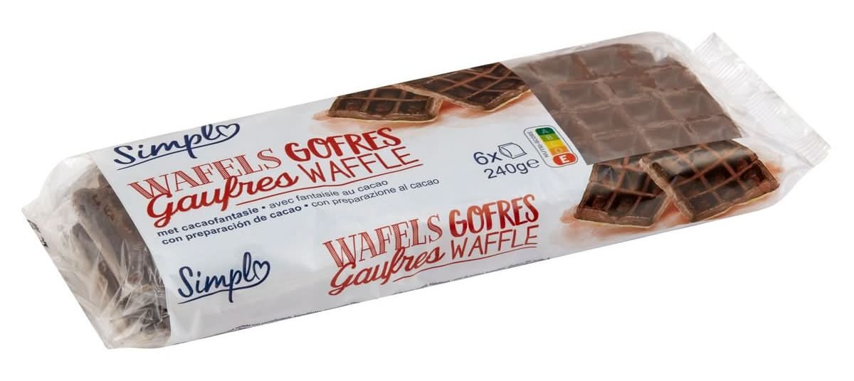 Simpl Gaufres Waffle avec Fantaisie au Cacao 240 g