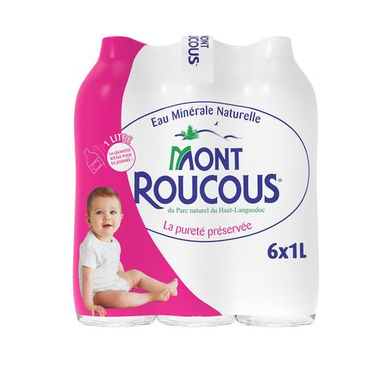 Mont Roucous - Eau minérale naturelle (6 pièces, 1 L)