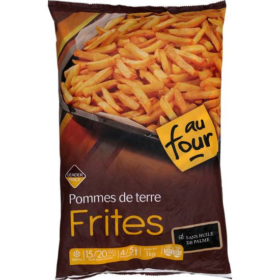 Frites au four Leader Price 1kg