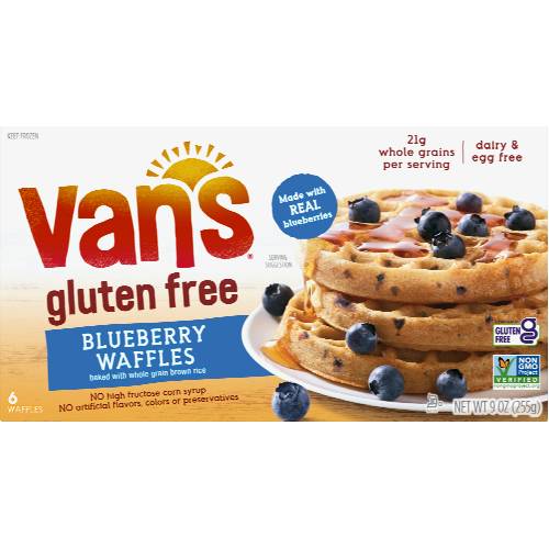 Van's Gluten Free Blueberry Waffles