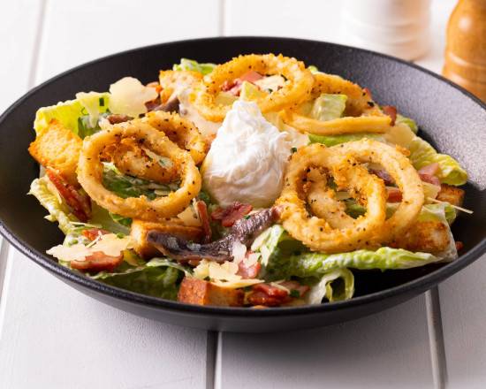 Caesar Salad with Calamari