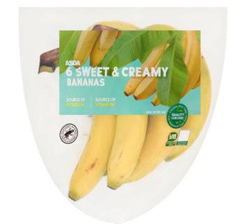 Asda 6 Sweet & Creamy Bananas