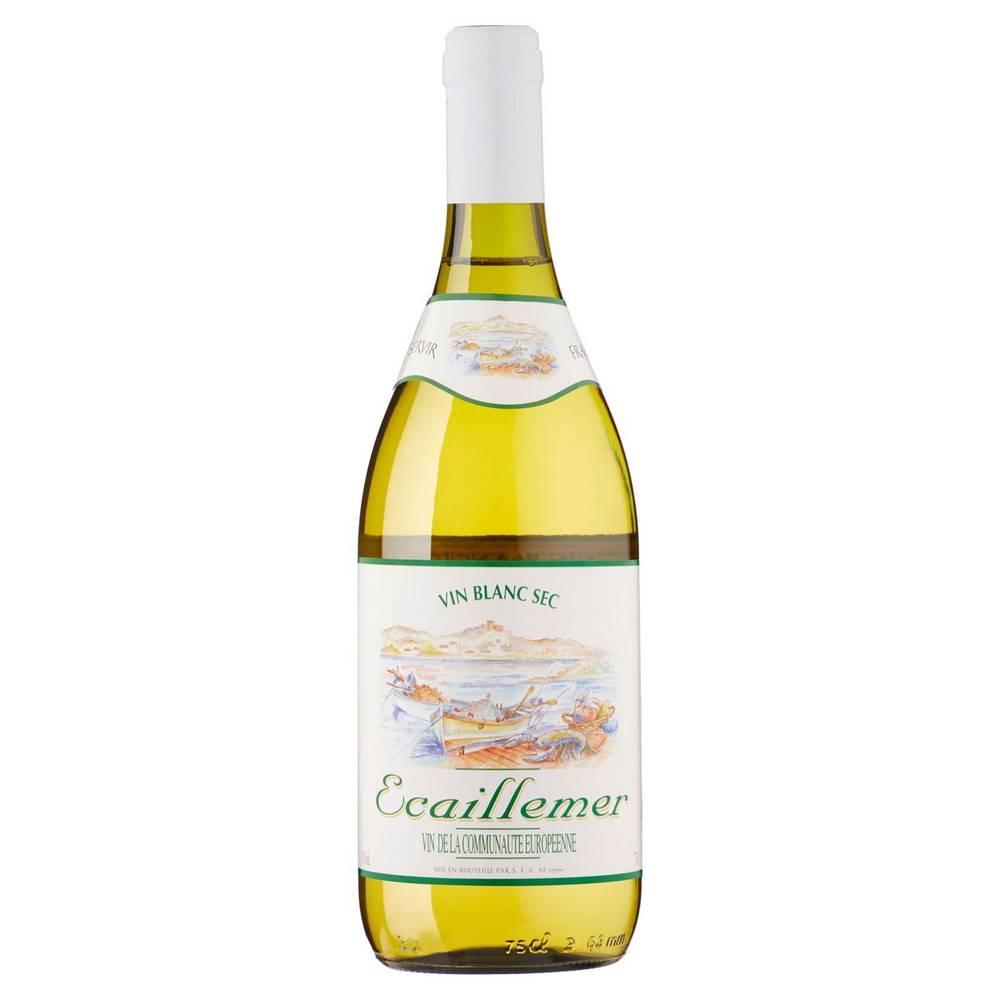 France Ecaillemer vin blanc sec de la communaute europeenne Wit 75 cl