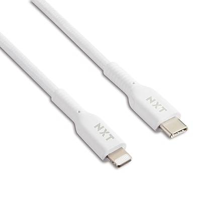Nxt Technologies Braided Lightning To Usb-C Cable (36 in/white)