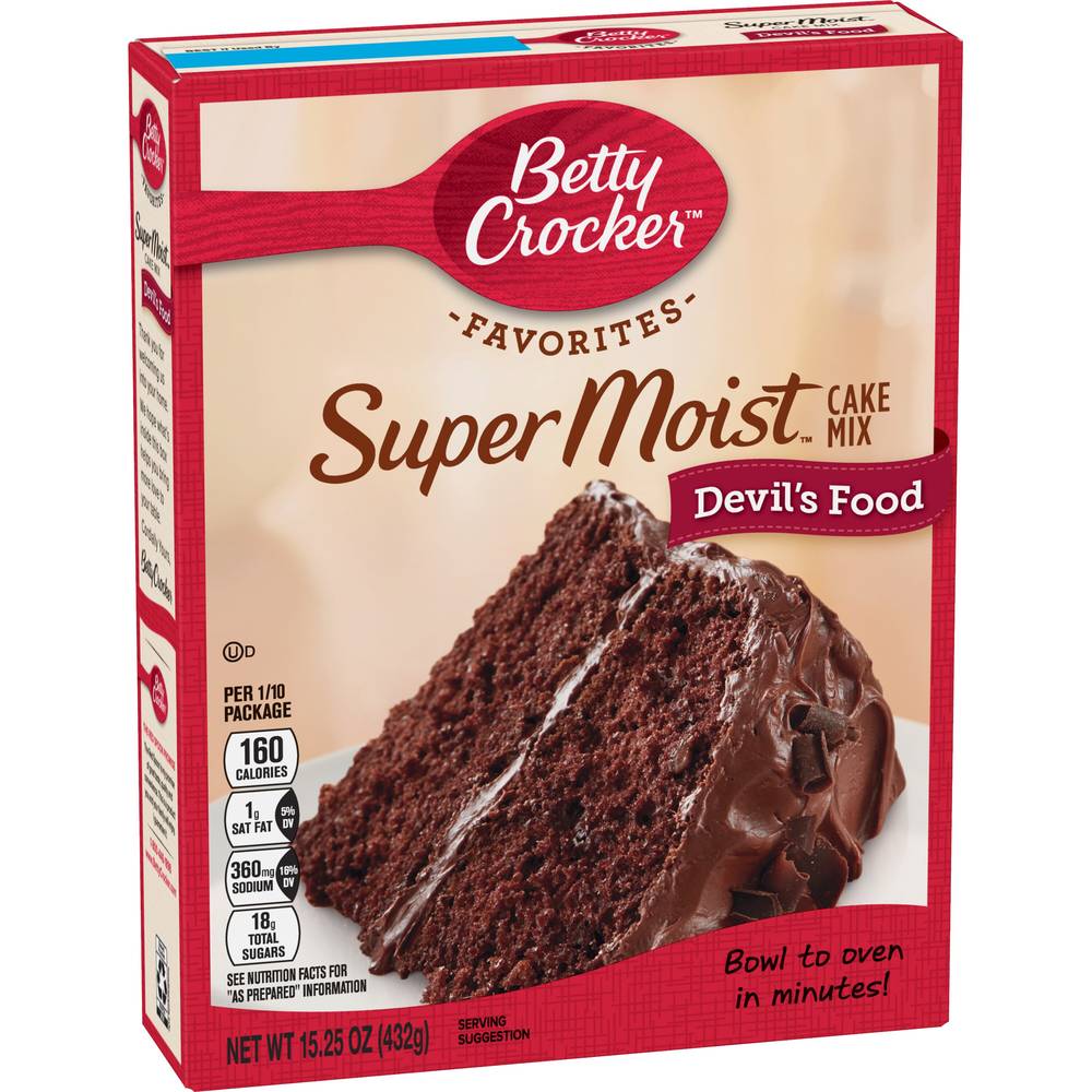 Betty Crocker Super Moist Devil'S Food Cake Mix, 15.25 Oz