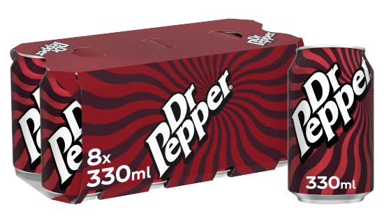 Dr Pepper Soft Drink (8 x 330ml)