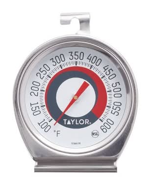 Taylor Ambient Oven Grill Temperature Thermometer, Silver
