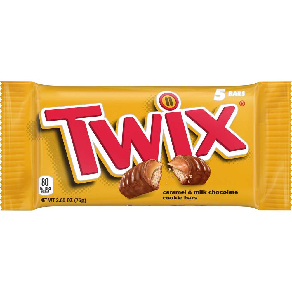 Twix Fun Size Caramel Chocolate Cookie Candy Bar, 3.28 Oz