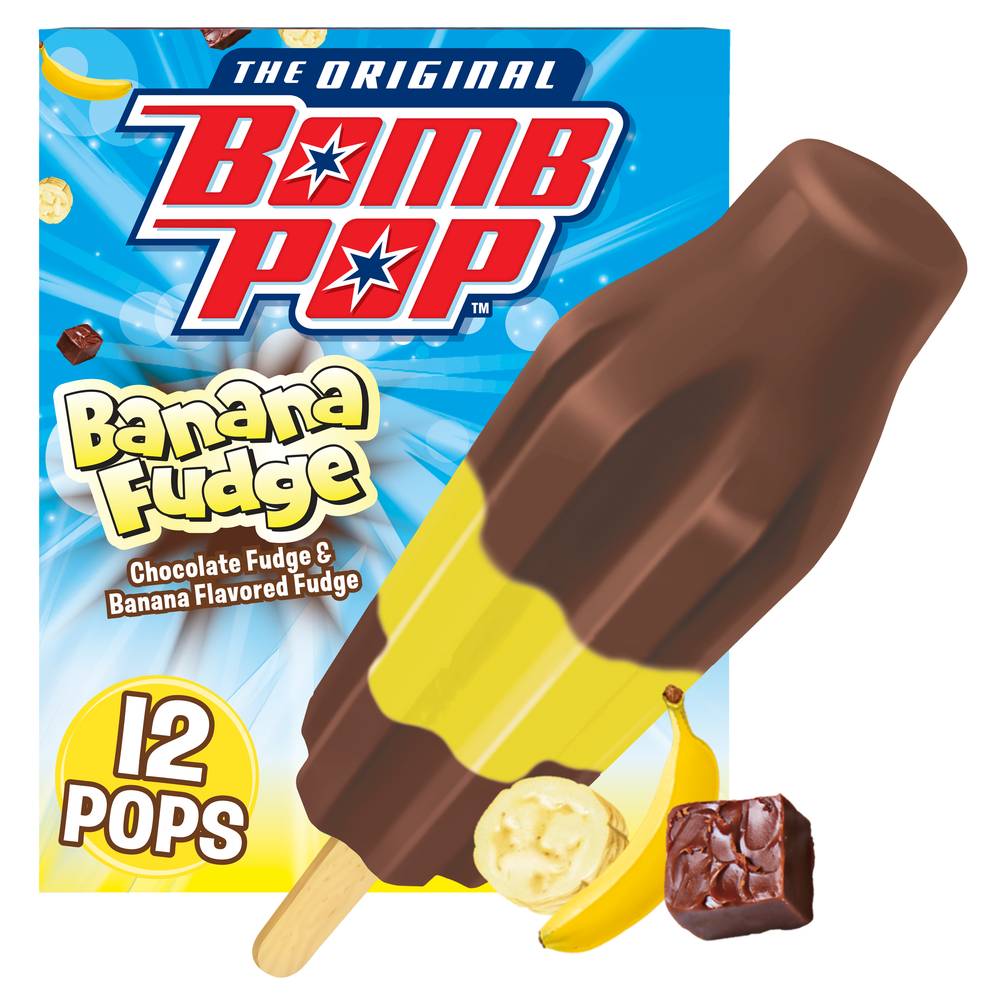Bomb Pop Banana Fudge Ice Pop (21.9 oz, 12 ct)