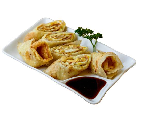 Pan-Fried Egg Roll with Corn (玉米蛋餅)