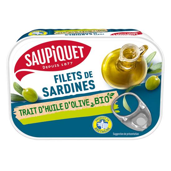 Saupiquet - Filet de sardine trait d'huile d'olive