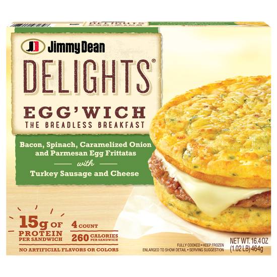 Jimmy Dean Delights Egg'wich Turkey Sausage and Cheese (4 ct)