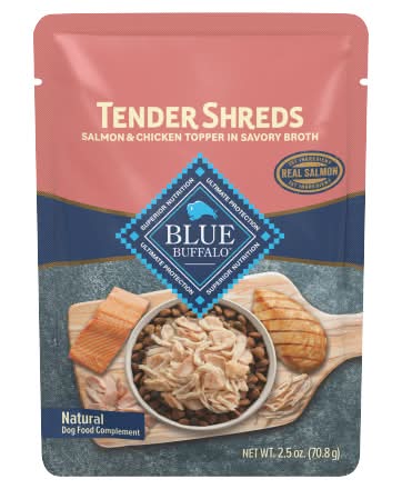 Blue Buffalo Tender Shreds Salmon & Chicken Topper Dog Food (2.5 oz)