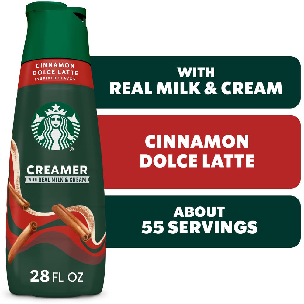 Starbucks Flavored Coffee Creamer, Cinnamon Dolce Latte (28 fl oz)