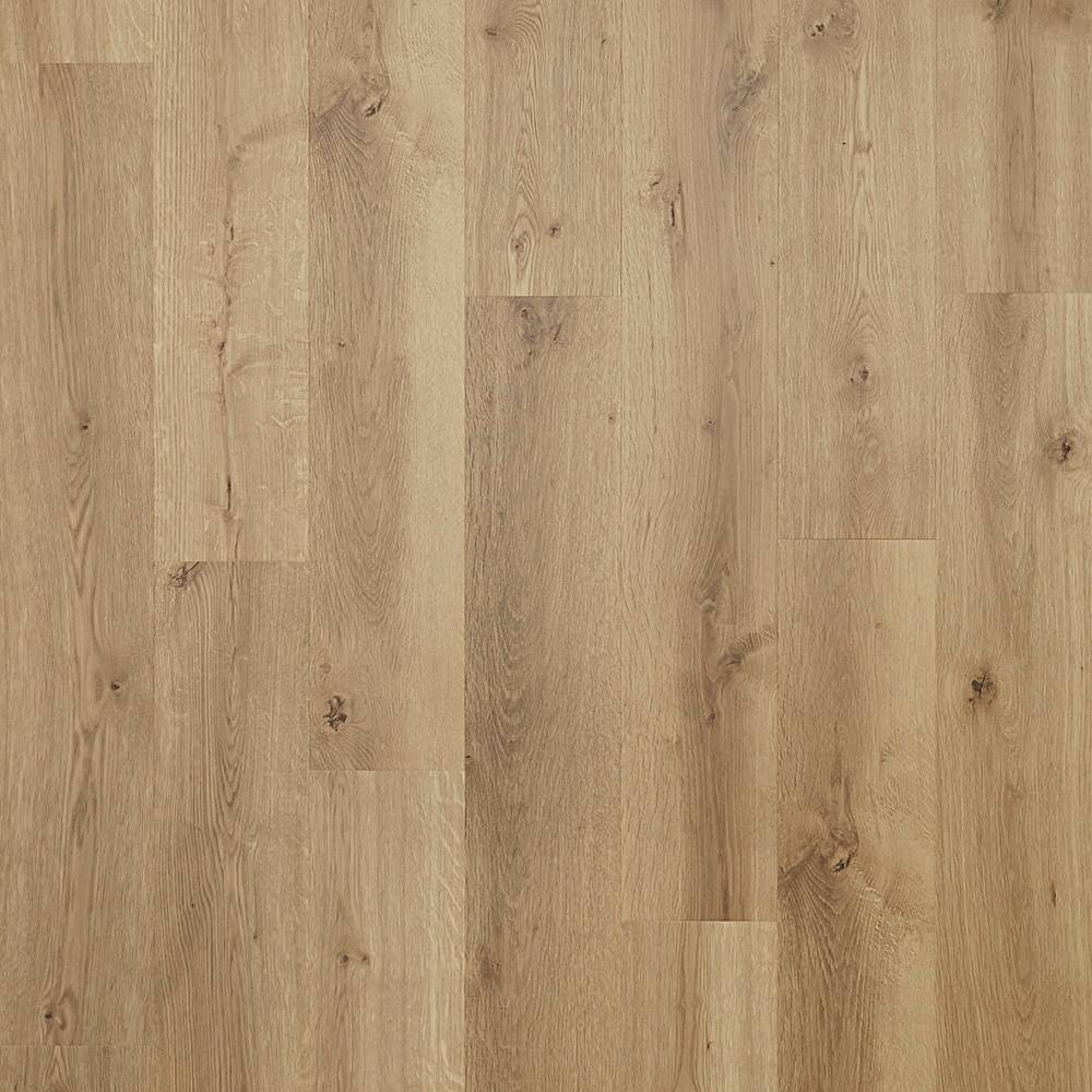 Pergo TimberCraft +WetProtect with Underlayment Attached Lathrop Oak 12-mm T x 7-1/2-in W x 47-1/4-in L Waterproof Wood Plank Laminate Flooring (22.09-sq ft / Carton) | LF001104