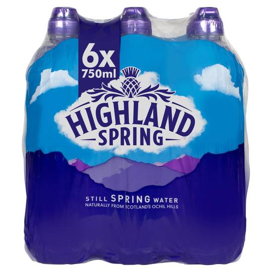 Highland Spring Still Spring Water 6 x 750ml