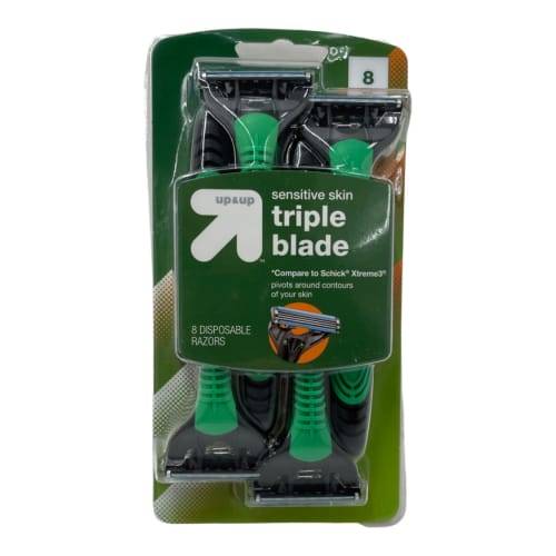 up&up Men's Triple Blade Sensitive Skin Disposable Razor (8 ct)