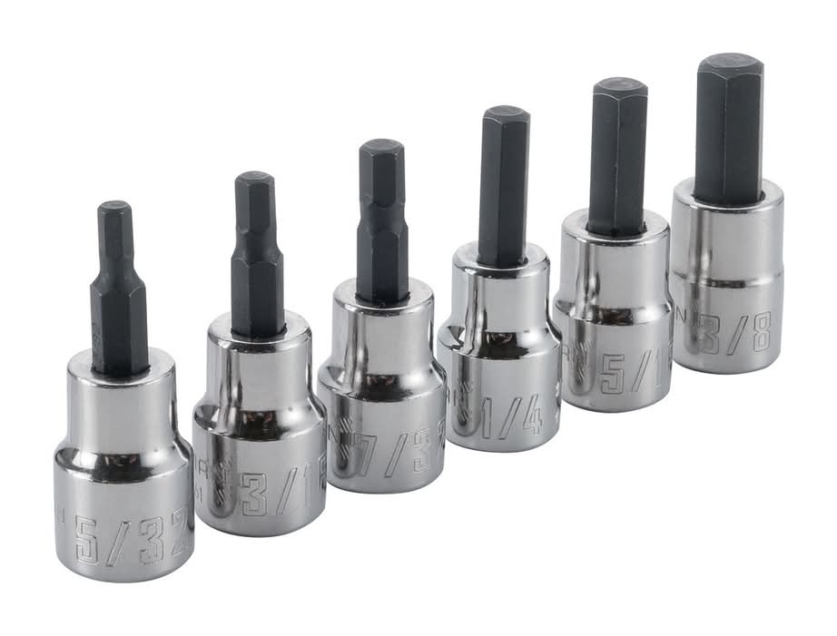 Craftsman 3/8 In. Drive Sae 6 Point Hex Bit Socket Set 6 Pc
