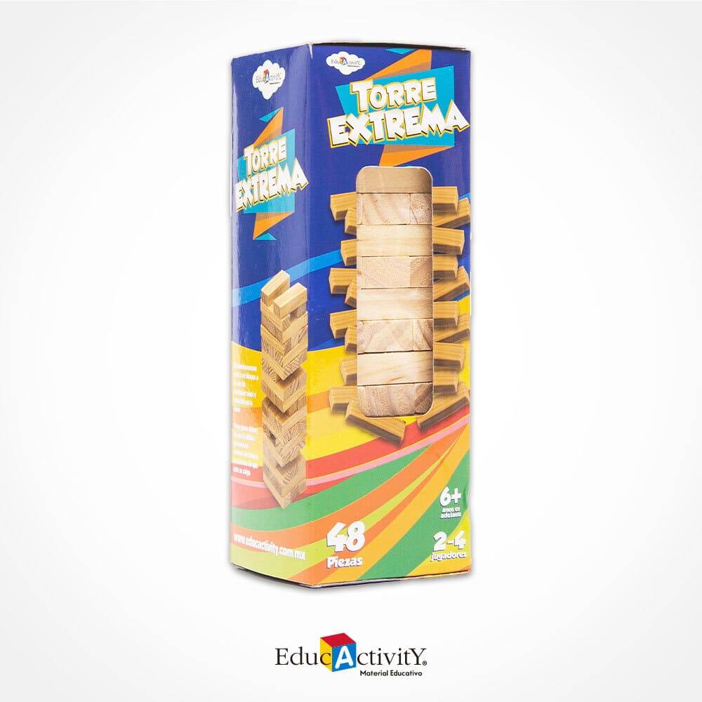 Educactivity · Bloques de madera torre extrema (279,52 g)