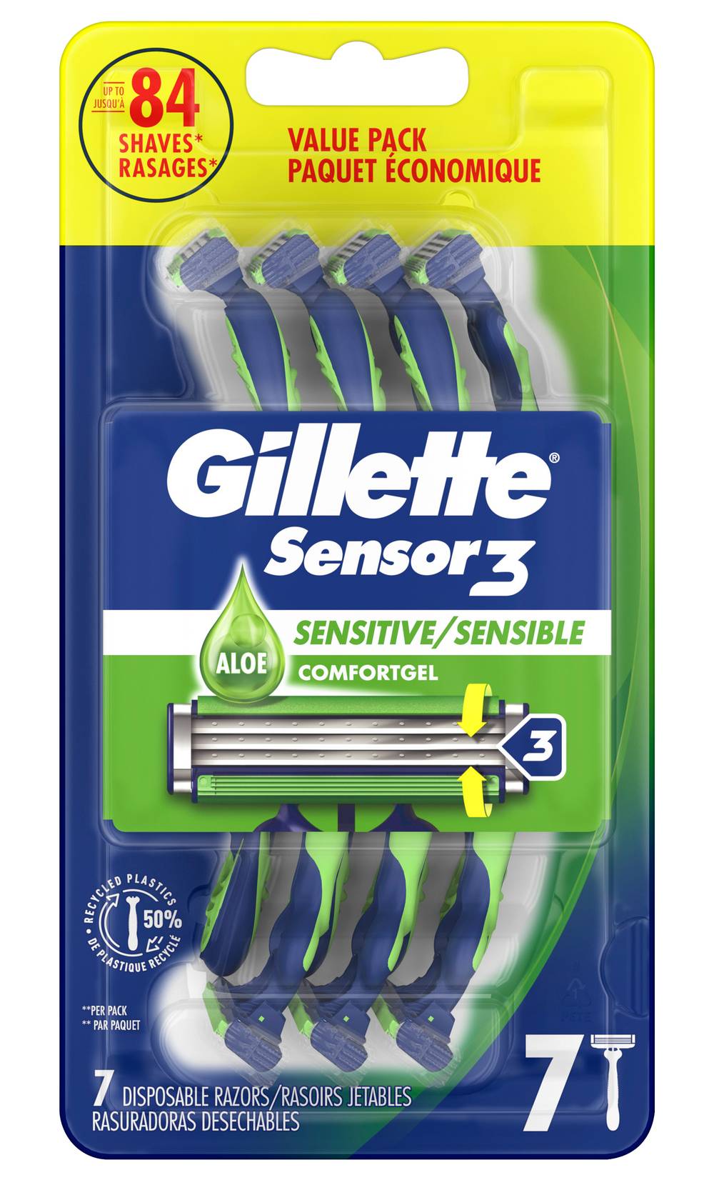 Gillette Sensitive Men's Disposable Razor