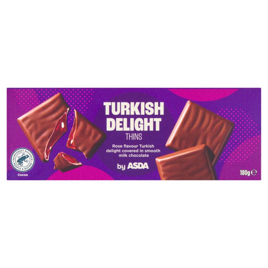 ASDA Rose, Turkish Delight Thins Milk Chocolate (180g)