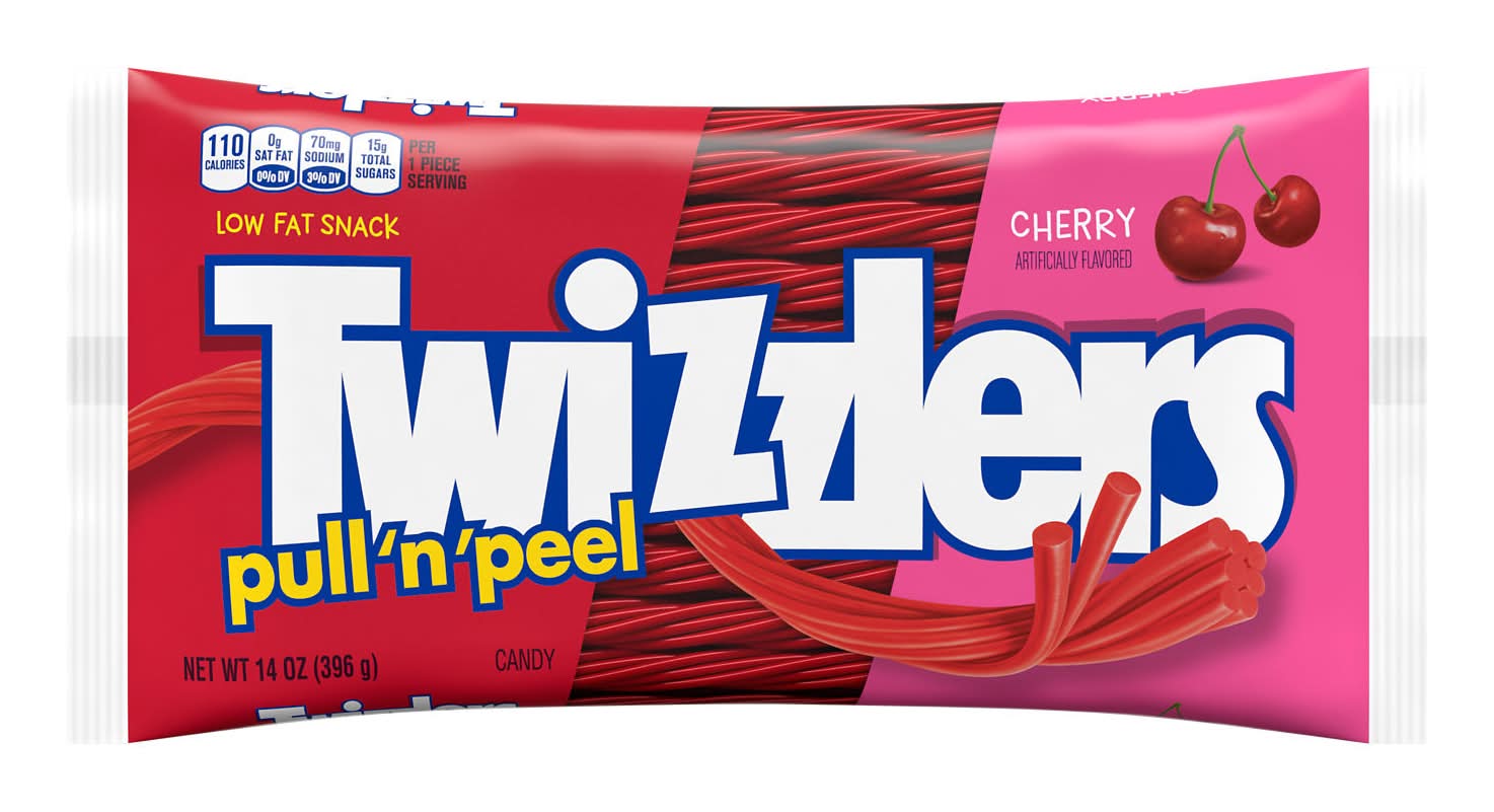 Twizzler's Pull 'N' Peel Chewy Candy, Cherry (14 oz)