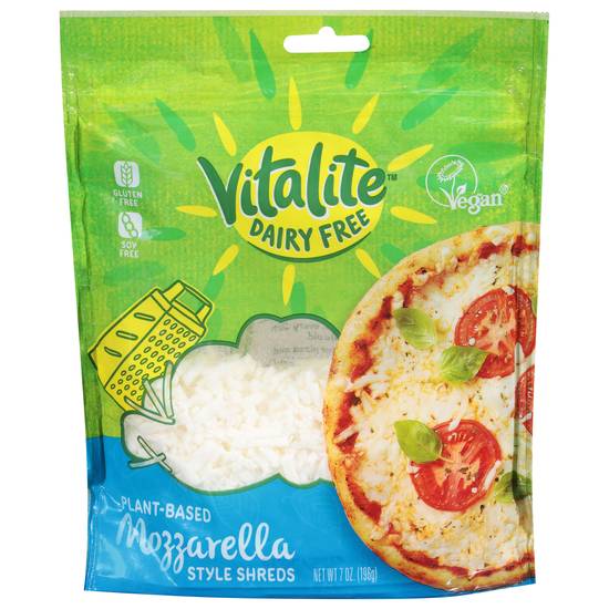Vitalite Dairy Free Plant-Based Style Shreds Mozzarella Cheese