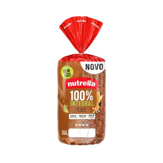 Nutrella pão de forma 100% integral (350g)