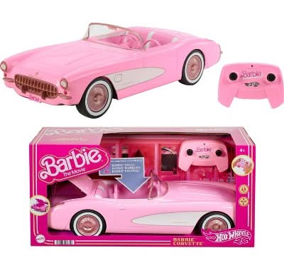 Hot Wheels Rc Barbie Corvette Remote Control Car
