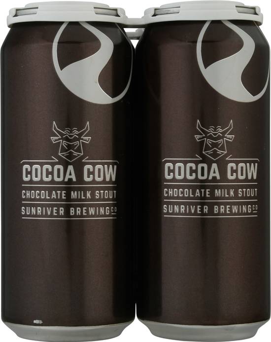 Sunriver Brewing Co Cocoa Cow Chocolate Milk Stout Domestic Beer (4 ct x 16 fl oz)