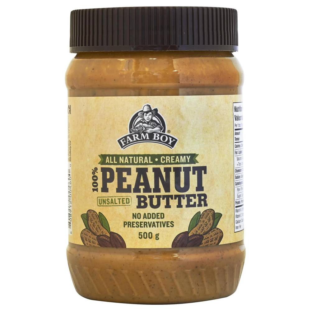 Farm Boy™ All-Natural Creamy Unsalted Peanut Butter (500 g)