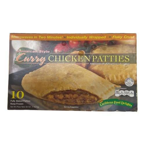 Caribbean Food Delights Frozen Jamaican Style Curry Chicken Patties (10 ct)