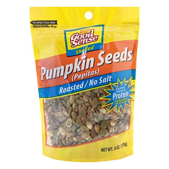 Good Sense Shelled Roasted No Salt Pumpkin Seeds