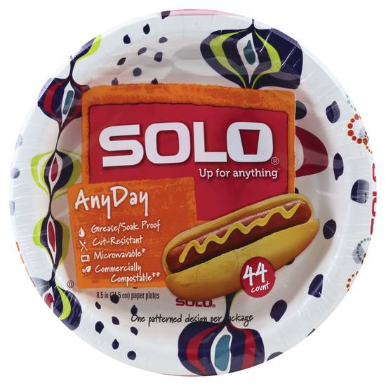Solo 8.5 in Paper Plates (44 plates)