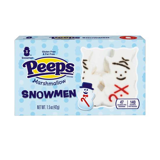 Order Peeps Marshmallow Snowmen Christmas Candy - 3 ct food online from Rite Aid store, Costa Mesa on bringmethat.com