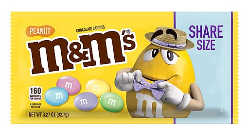 M&M's Share Size Peanut Chocolate Candies