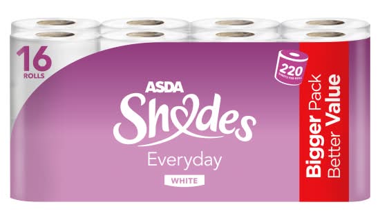 ASDA White, Everyday Shades (16 pack)