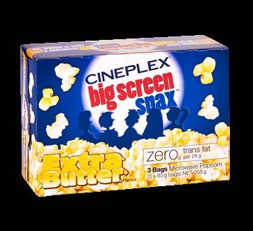 Cineplex Microwave Popcorn, Extra Butter (255 g)
