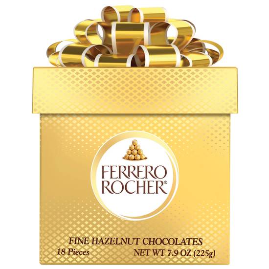 Ferrero Rocher Fine Hazelnut Chocolates Gift Box (18 ct)