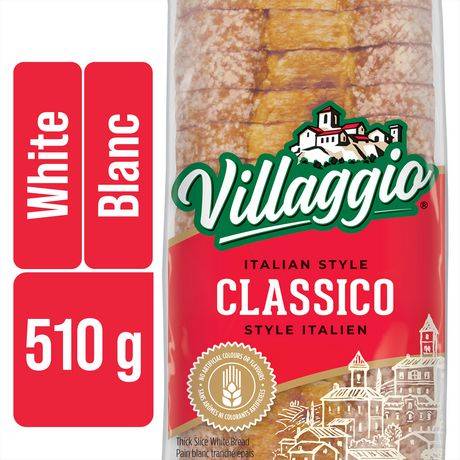 Villaggio Italian Style Classico Thick Slice White Bread (510 g)