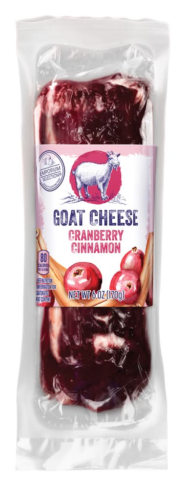Emporium Selection Goat Cheese Log, Cranberry Cinnamon (6 oz)