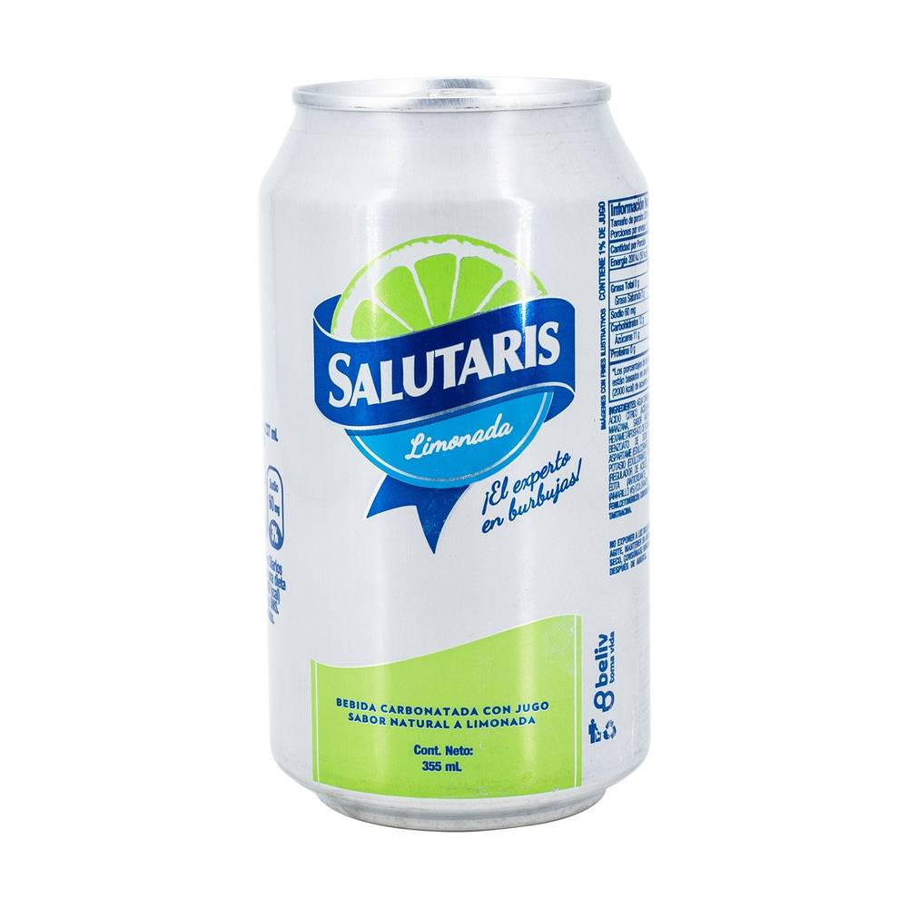 Bebida Carbonatada Salutaris Limonada 355 ml
