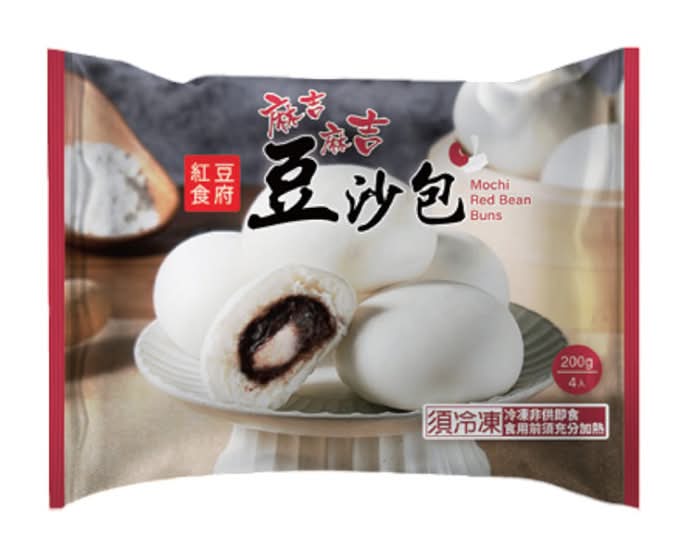 紅豆食府紅豆麻糬包-冷凍 | 200 g * 4 入 #15022520