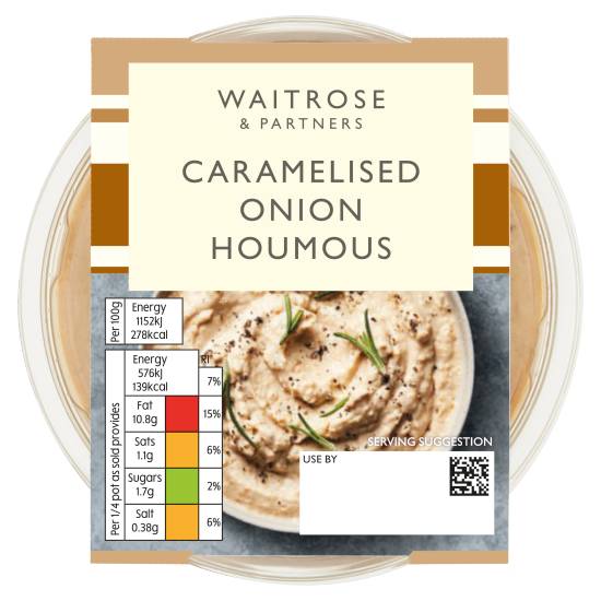 Waitrose Caramelised Onion Houmous
