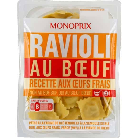 Monoprix Ravioli Pur Boeuf La Barquette De 300 G