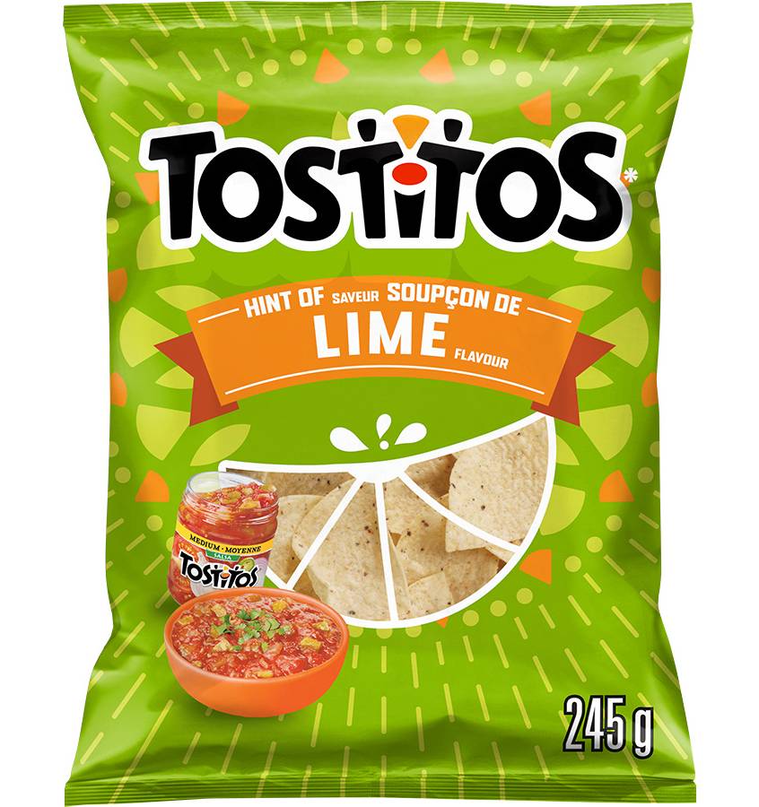 Tostitos Tortilla Chips, Lime (245 g)