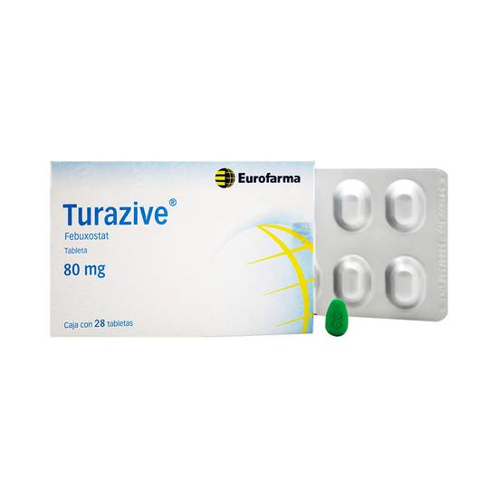 Takeda turazive febuxostat tabletas 80 mg (28 un)
