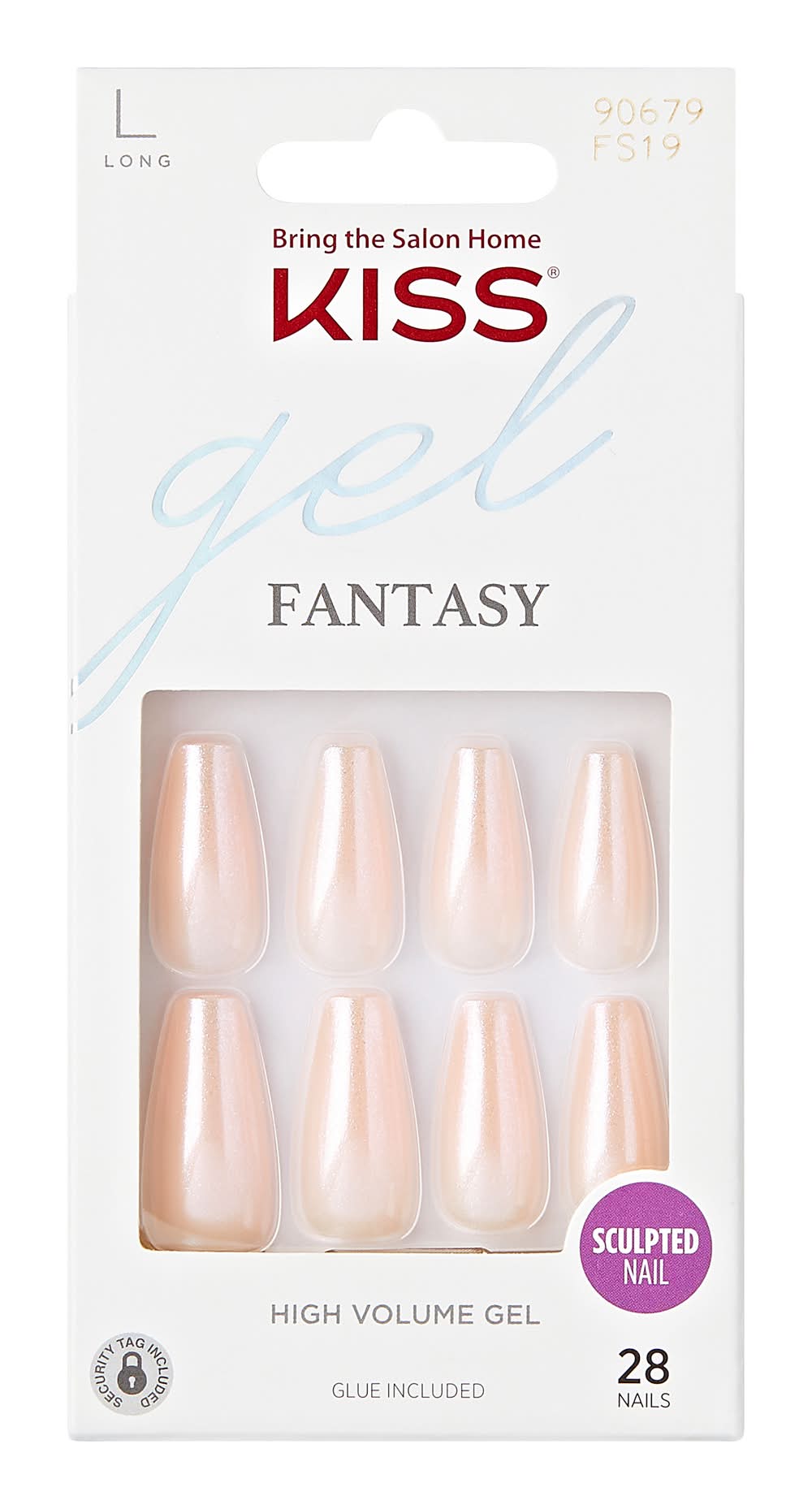 KISS Fantasy High Volume Gel Sculpted Long Nails (0.32 oz, 28 ct)